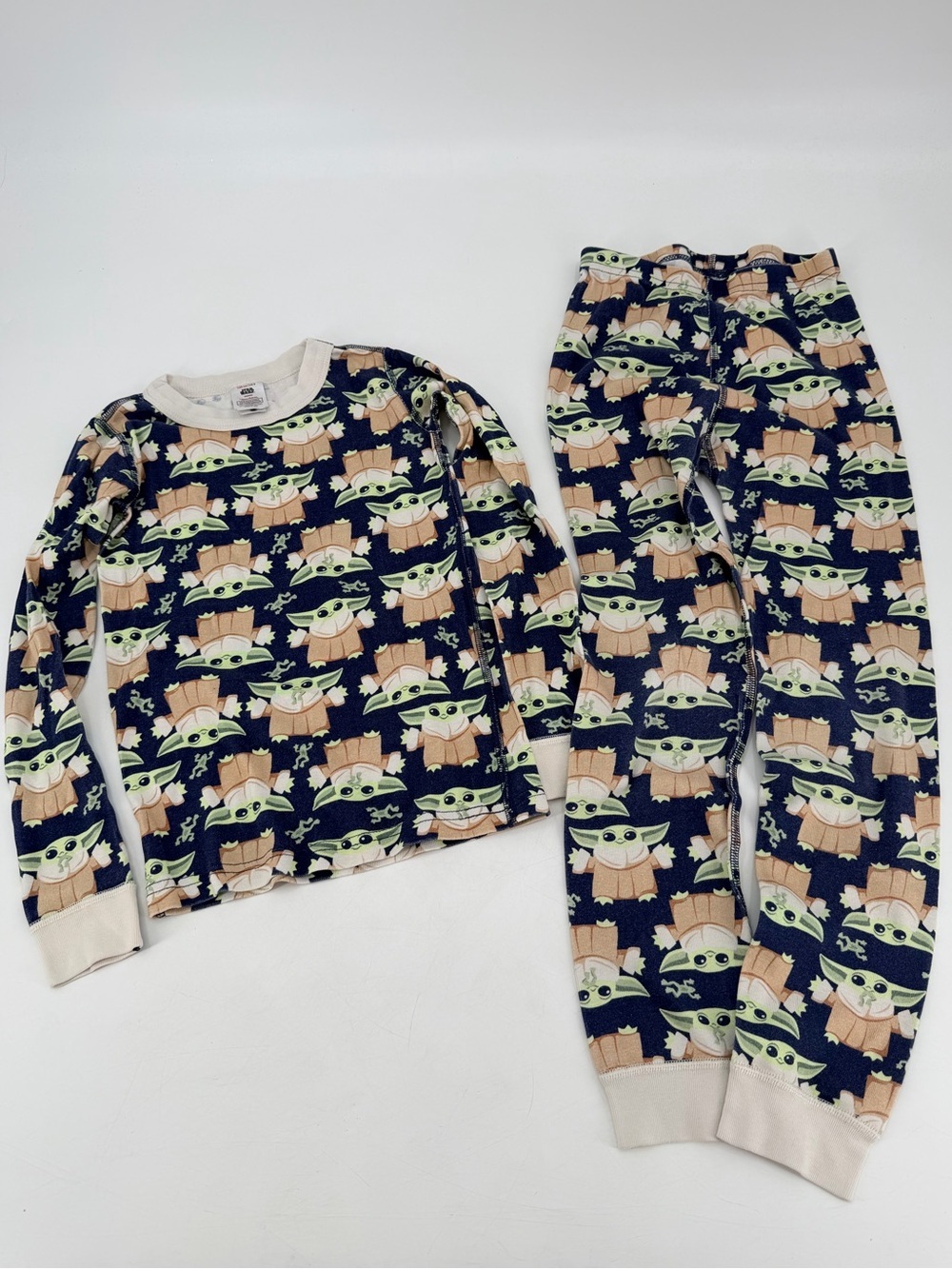 Hanna Andersson Star Wars Baby Yoga Grogu Pajamas 130 8
